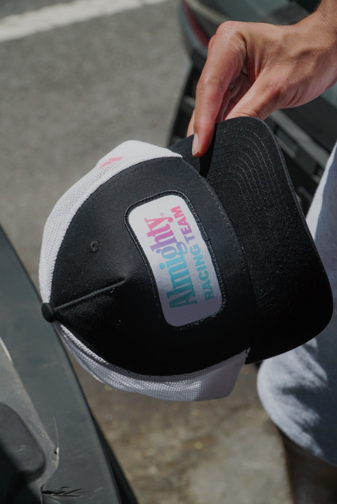 ALMIGHTY RACE MESH HAT - WHITE